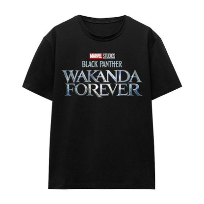 Front - Black Panther: Wakanda Forever Unisex Adult Logo T-Shirt