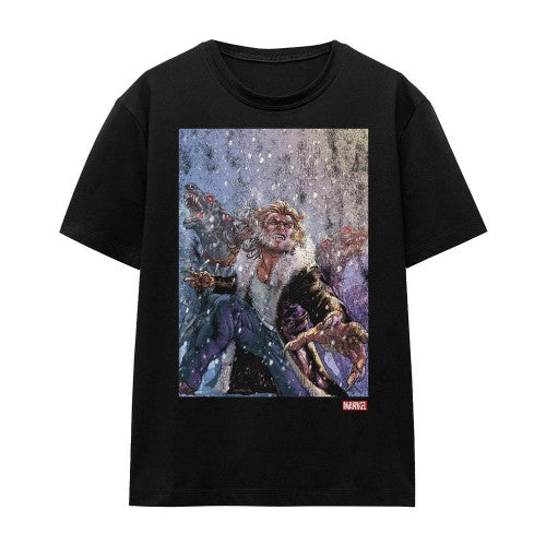 Front - Marvel Unisex Adult X-Men Sabretooth Dogs T-Shirt
