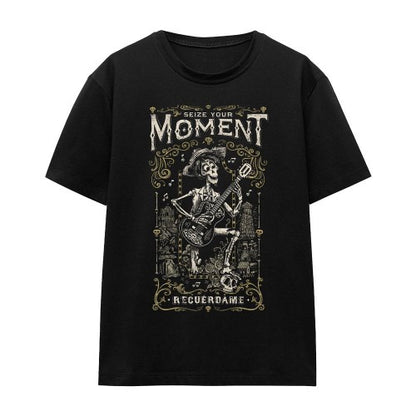 Front - Coco Unisex Adult Seize Your Moment Recuerdame Hector T-Shirt