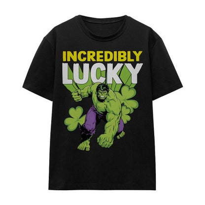 Front - Hulk Unisex Adult Incredibly Lucky St Patricks Day T-Shirt