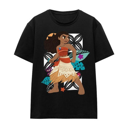 Front - Moana Unisex Adult Ready For Adventure T-Shirt