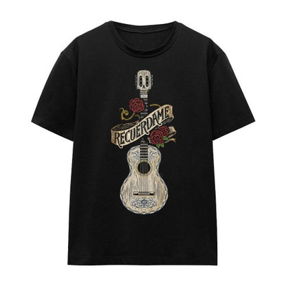 Front - Coco Unisex Adult Recuerdame Famous Guitar Ernesto T-Shirt