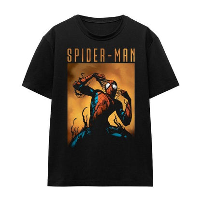 Front - Spider-Man Unisex Adult Creeping Venom T-Shirt