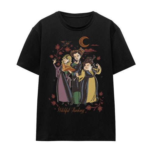 Front - Hocus Pocus 2 Unisex Adult Witchful Thinking Sanderson Sisters T-Shirt