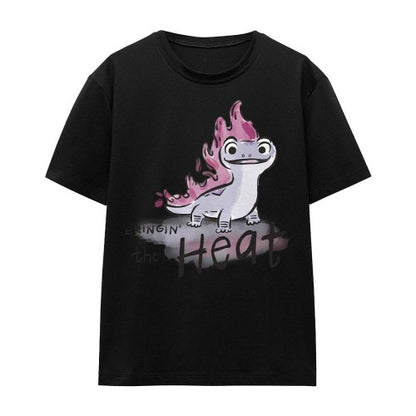 Front - Frozen Unisex Adult Bringin´ The Heat Bruni The Fire Spirit T-Shirt