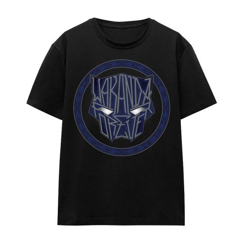 Front - Black Panther: Wakanda Forever Unisex Adult Text T-Shirt