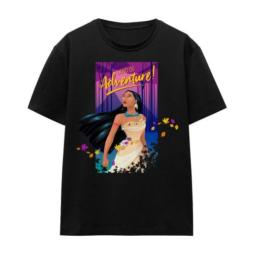 Front - Pocahontas Unisex Adult Land Of Adventure T-Shirt