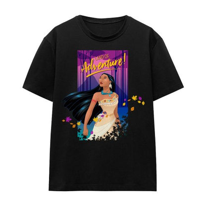 Front - Pocahontas Unisex Adult Land Of Adventure T-Shirt