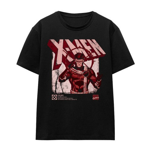 Front - Marvel Unisex Adult X-Men Cyclops Infographic T-Shirt