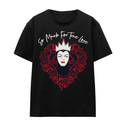 Front - Disney Villains Unisex Adult True Love Evil Queen Valentine`s Day T-Shirt