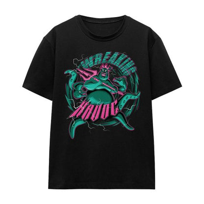 Front - Disney Villains Unisex Adult Wreaking Havoc Ursula T-Shirt