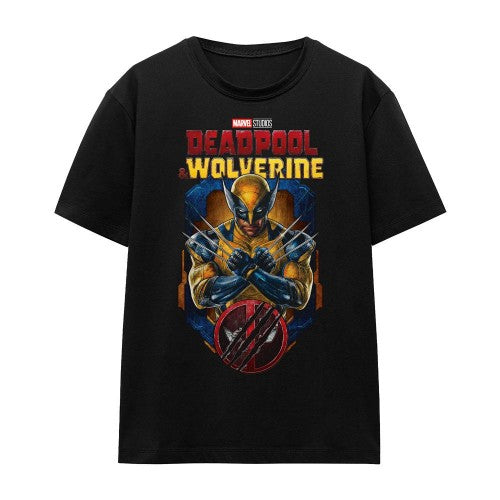 Front - Deadpool & Wolverine Unisex Adult Wolverine Torn T-Shirt