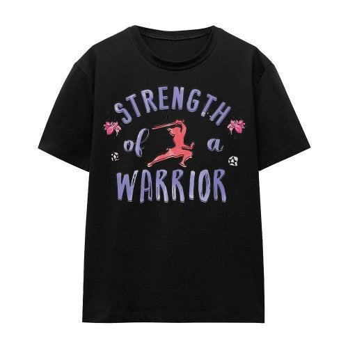 Front - Mulan Unisex Adult Strength Of A Warrior T-Shirt