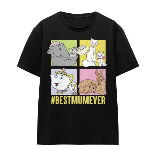 Front - The Aristocats Unisex Adult Bestmumever Dumbo & Bambi Mothers Day T-Shirt