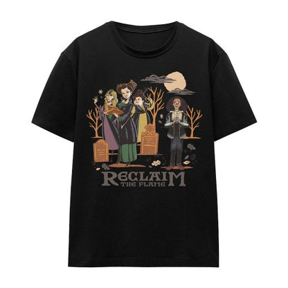 Front - Hocus Pocus 2 Unisex Adult Reclaim The Flame Sanderson Sisters T-Shirt