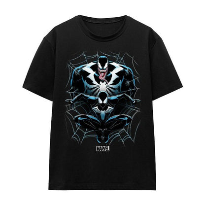 Front - Spider-Man 2 Unisex Adult Gamerverse Shadow Venom T-Shirt