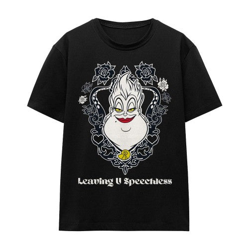 Front - Disney Villains Unisex Adult Leaving U Speechless Ursula Valentine`s Day T-Shirt