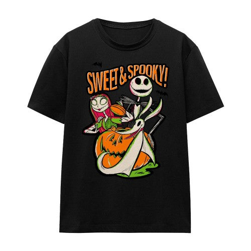 Front - The Nightmare Before Christmas Unisex Adult Scary T-Shirt
