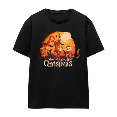 Front - The Nightmare Before Christmas Unisex Adult Believe In The Terror T-Shirt