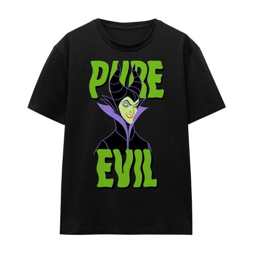 Front - Disney Villains Unisex Adult Pure Evil T-Shirt