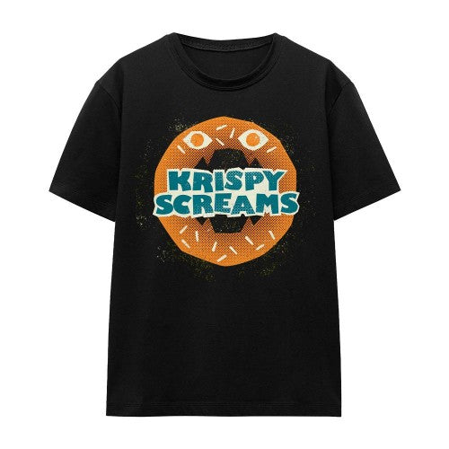Front - Monsters at Work Unisex Adult Krispy Screams Doughnut T-Shirt