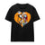 Front - The Nightmare Before Christmas Unisex Adult Jack Sally Heart T-Shirt