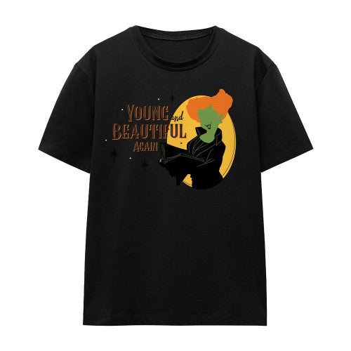 Front - Hocus Pocus Unisex Adult Young And Beautiful Again Winifred T-Shirt