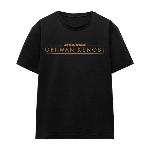 Front - Star Wars Unisex Adult Obi Wan Kenobi Logo T-Shirt