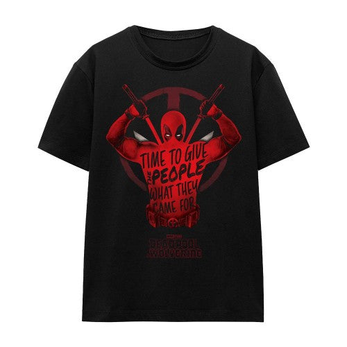 Front - Deadpool & Wolverine Unisex Adult Give The People Deadpool T-Shirt