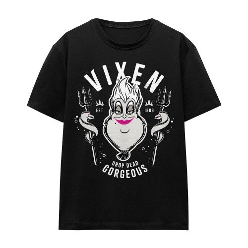 Front - Disney Villains Unisex Adult Drop Dead Gorgeous Ursula T-Shirt