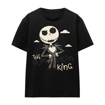 Front - The Nightmare Before Christmas Unisex Adult Pumpkin King T-Shirt