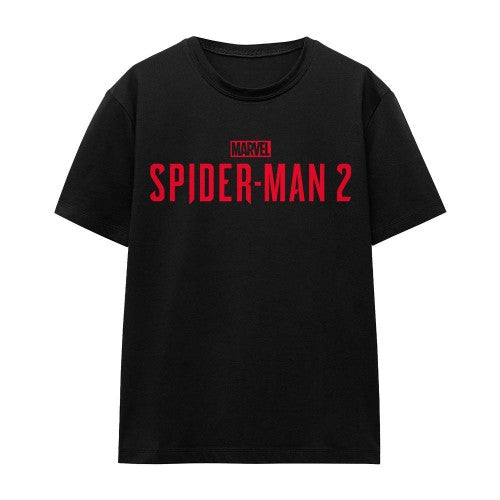 Front - Spider-Man 2 Unisex Adult Gamerverse Red Logo T-Shirt
