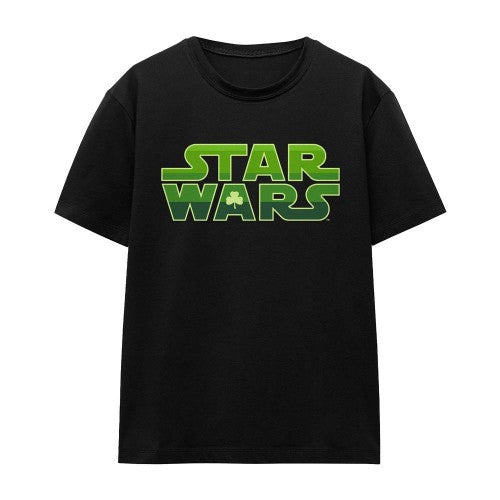 Front - Star Wars Unisex Adult Logo St Patricks Day T-Shirt