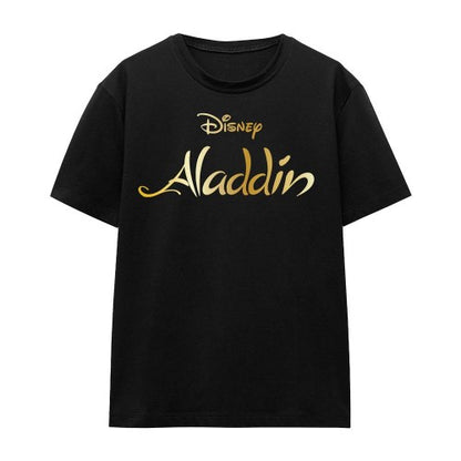 Front - Aladdin Unisex Adult Logo T-Shirt