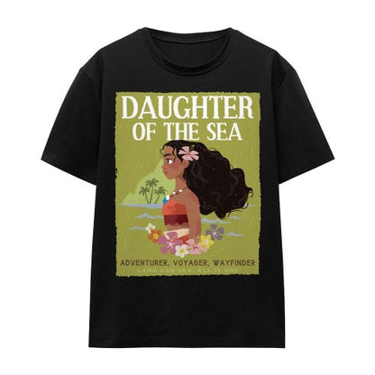 Front - Moana Unisex Adult Daughter Of The Sea T-Shirt
