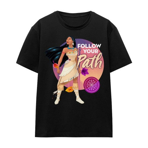 Front - Pocahontas Unisex Adult Follow Your Path T-Shirt