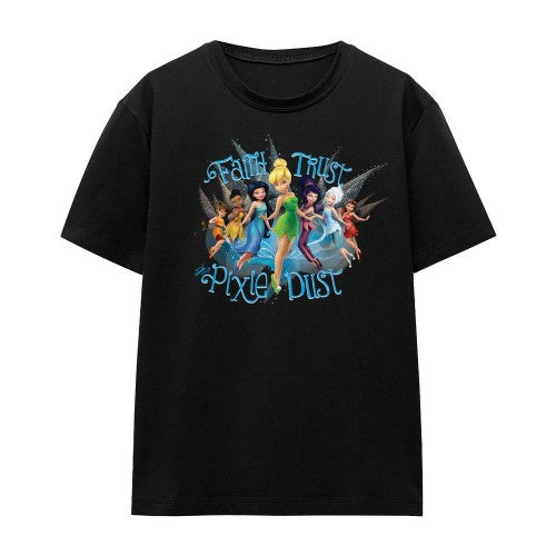 Front - Disney Fairies Unisex Adult Faith, Trust And Pixie Dust Tinker Bell T-Shirt
