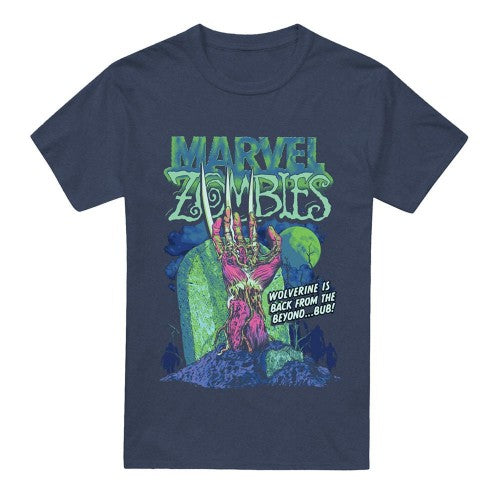 Front - Marvel Zombies Unisex Adult Wolverine Grave T-Shirt