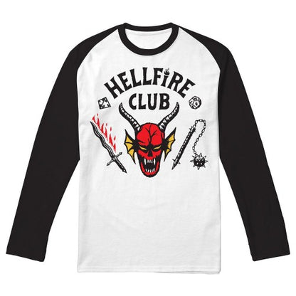 Front - Stranger Things Unisex Adult Hellfire Club T-Shirt