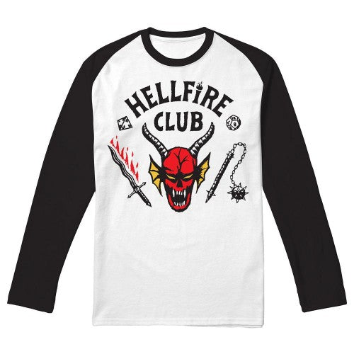 Front - Stranger Things Unisex Adult Hellfire Club T-Shirt