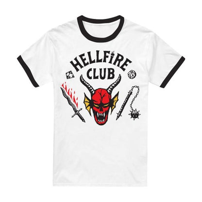 Front - Stranger Things Unisex Adult Hellfire Club T-Shirt