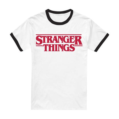 Front - Stranger Things Unisex Adult Logo T-Shirt
