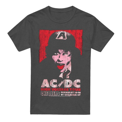 Front - AC/DC Unisex Adult High Voltage Live 1975 T-Shirt