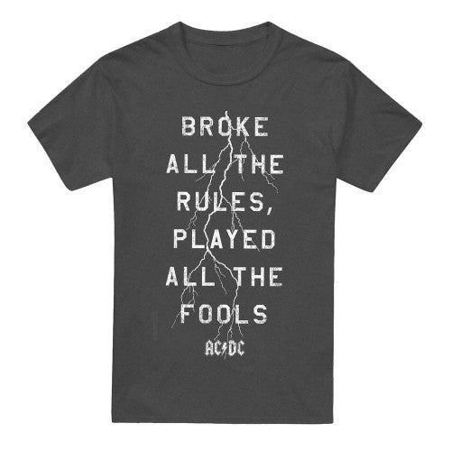 Front - AC/DC Unisex Adult Struck T-Shirt