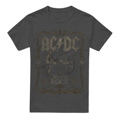 Front - AC/DC Unisex Adult Rock Label T-Shirt