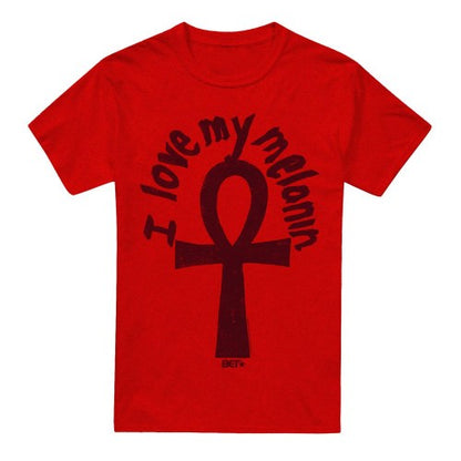 Front - BET Unisex Adult I Love My Melanin T-Shirt