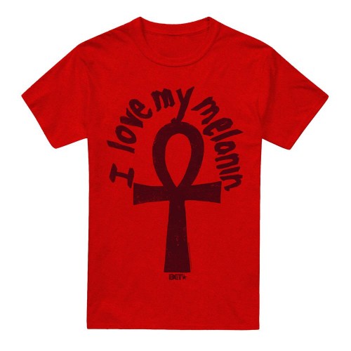 Front - BET Unisex Adult I Love My Melanin T-Shirt