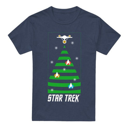 Front - Star Trek: The Original Series Unisex Adult Christmas Tree T-Shirt