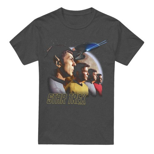 Front - Star Trek Unisex Adult Forward to Adventure T-Shirt