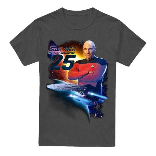 Front - Star Trek Unisex Adult The Next Generation 25 T-Shirt